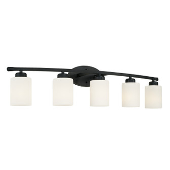 Dixon Five Light Vanity in Matte Black (65|115251MB338)