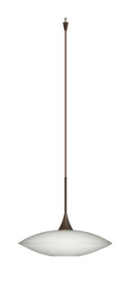 Spazio One Light Pendant in Bronze (74|XP629406BR)