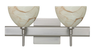 Brella Two Light Wall Sconce in Satin Nickel (74|2SW467983SNSQ)
