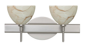 Brella Two Light Wall Sconce in Satin Nickel (74|2SW467983SN)