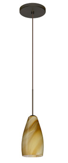 Karli One Light Pendant in Bronze (74|1XT7198HNBR)