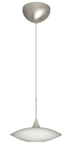 Spazio One Light Pendant in Satin Nickel (74|1XC629406LEDSN)