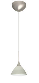 Domi One Light Pendant in Satin Nickel (74|1XC1743KRLEDSN)