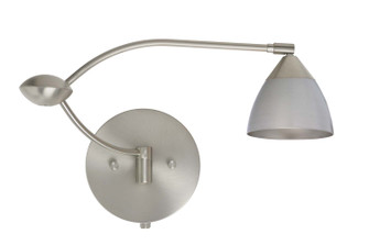 Divi One Light Swing Arm Wall Sconce in Satin Nickel (74|1WU1858MNSN)