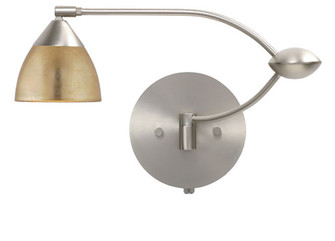 Divi One Light Swing Arm Wall Sconce in Satin Nickel (74|1WU1758GFSN)