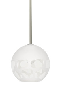 Rocky One Light Pendant in Satin Nickel (74|1TTROCKYWHSN)