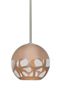 Rocky One Light Pendant in Satin Nickel (74|1TTROCKYCPLEDSN)