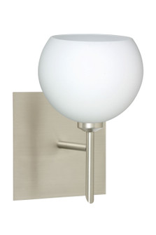 Palla One Light Wall Sconce in Satin Nickel (74|1SW565807SNSQ)