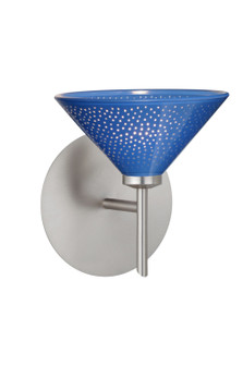 Kona One Light Wall Sconce in Satin Nickel (74|1SW282484SN)