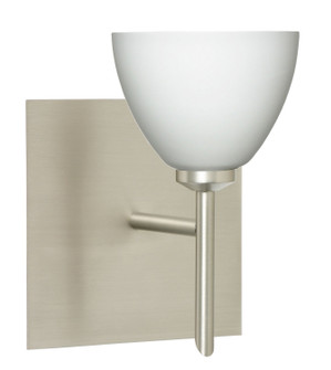 Divi One Light Wall Sconce in Satin Nickel (74|1SW185807SNSQ)