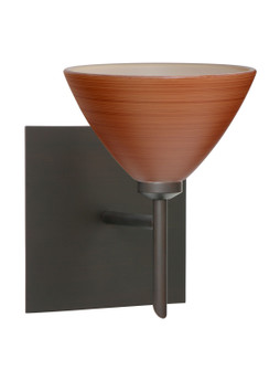 Domi One Light Wall Sconce in Bronze (74|1SW1743CHBRSQ)