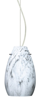 Pera One Light Pendant in Satin Nickel (74|1KX4126MGSN)