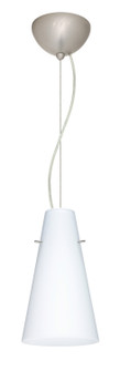 Cierro One Light Pendant in Satin Nickel (74|1KX412407LEDSN)