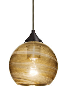 Jilly One Light Pendant in Bronze (74|1JTJILLYAMBR)