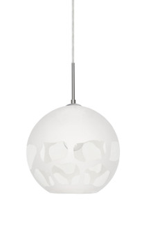 Rocky One Light Pendant in Satin Nickel (74|1JCROCKYWHSN)