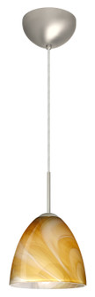 Vila One Light Pendant in Satin Nickel (74|1JC4470HNLEDSN)