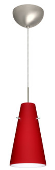 Cierro One Light Pendant in Satin Nickel (74|1JC4124RMLEDSN)