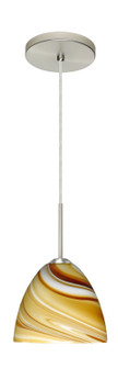 Sasha One Light Pendant in Satin Nickel (74|1BT7572HNLEDSN)