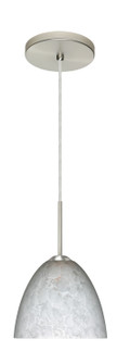 Sasha One Light Pendant in Satin Nickel (74|1BT757219LEDSN)