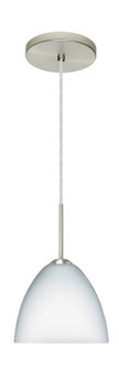 Sasha One Light Pendant in Satin Nickel (74|1BT757207MEDSN)