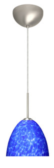 Sasha One Light Pendant in Satin Nickel (74|1BC757286LEDSN)