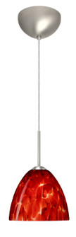 Sasha One Light Pendant in Satin Nickel (74|1BC757241HALSN)