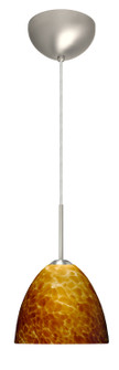 Sasha One Light Pendant in Satin Nickel (74|1BC757218HALSN)