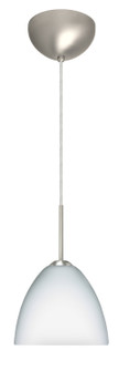 Sasha One Light Pendant in Satin Nickel (74|1BC757207LEDSN)