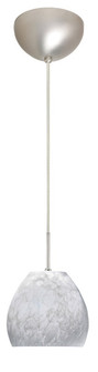 Bolla One Light Pendant in Satin Nickel (74|1BC412219SN)