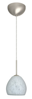 Bolla One Light Pendant in Satin Nickel (74|1BC412219HALSN)