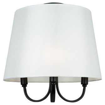 Rhythm Three Light Semi-Flush Mount in Black (78|SC13334BK)