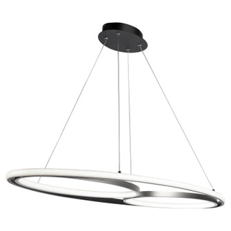 Gemini LED Pendant in Black, Nickel (78|AC6670NB)