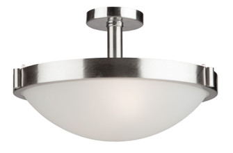 Boise Three Light Semi Flush Mount in Brushed Nickel (78|AC2717BN)