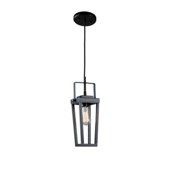 Tempo One Light Pendant in Matte Black and Brass (78|AC11701BK)