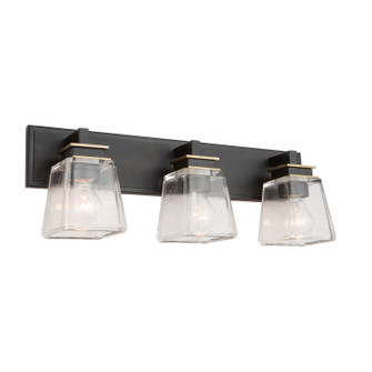 Eastwood Three Light Wall Sconce in Black & Brass (78|AC11613VB)