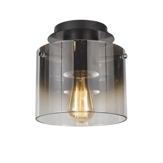 Henley Three Light Chandelier in Satin Black & Smoke Glass (78|AC11525SM)