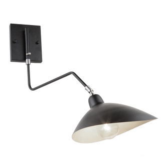 Nero One Light Wall Sconce in Black/White Interior (78|AC11217)