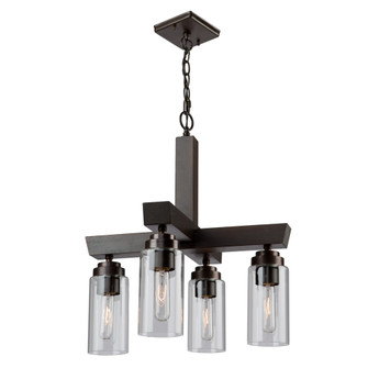 Home Glow Four Light Chandelier in Brunito (78|AC10864BU)