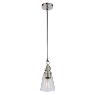 Clarence One Light Pendant in Brushed Nickel (78|AC10761BN)