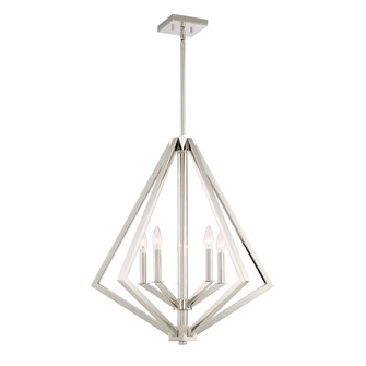 Breezy Point Five Light Chandelier in Polished Nickel (78|AC10685PN)