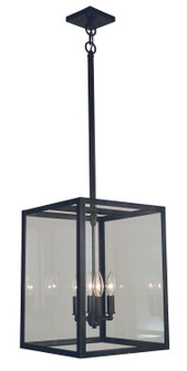 Vintage Four Light Pendant in Satin Black (37|VISH12FLBK)