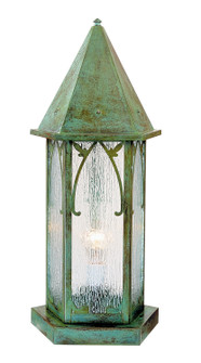 Saint George One Light Column Mount in Rustic Brown (37|SGC10GWRB)