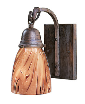 Simplicity One Light Wall Mount in Rustic Brown (37|SB1RB)