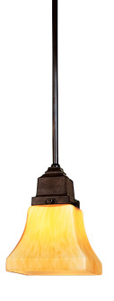 Ruskin One Light Pendant in Mission Brown (37|RSH1MB)