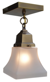 Ruskin One Light Ceiling Mount in Rustic Brown (37|RCM1RB)