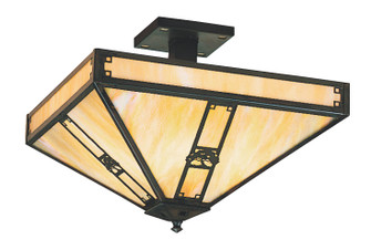 Pasadena Four Light Ceiling Mount in Raw Copper (37|PIH11OFRC)