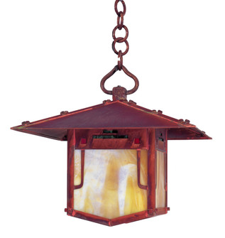 Pagoda One Light Pendant in Rustic Brown (37|PDH12GRCRB)