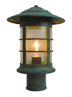 Newport One Light Post Mount in Rustic Brown (37|NP9MRB)