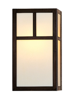 Mission One Light Wall Mount in Antique Brass (37|MS12TGWAB)