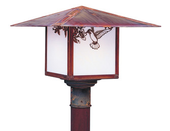 Monterey One Light Post Mount in Rustic Brown (37|MP17SFCRRB)